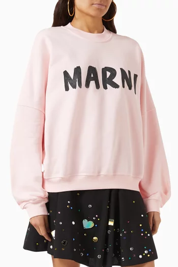 Logo Sweatshirt in Cotton