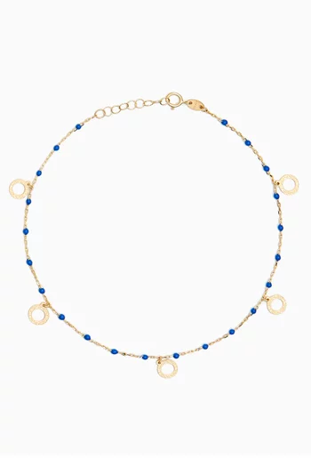 Amelia Athens Anklet in 18kt Yellow Gold