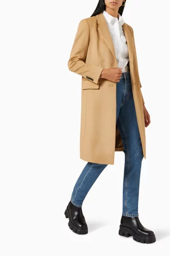 Catara Longline Jacket in Wool