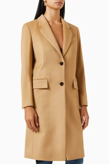 Catara Longline Jacket in Wool
