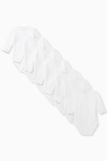 Days Of The Week Onesies Set in Cotton