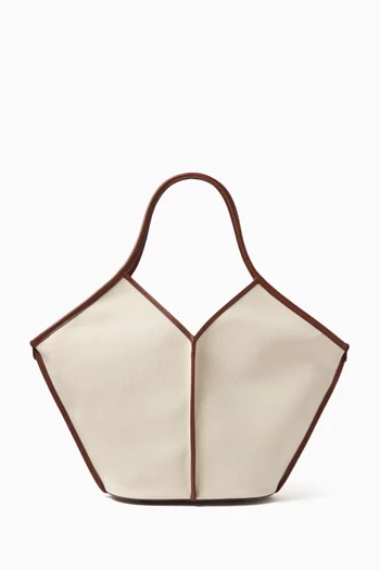 Medium Calella Tote Bag in Cotton Canvas