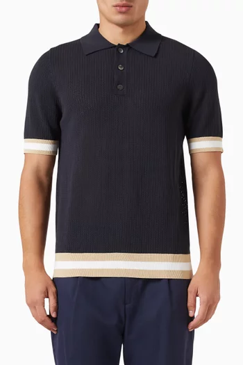 Quinn Polo Shirt in Cotton Knit