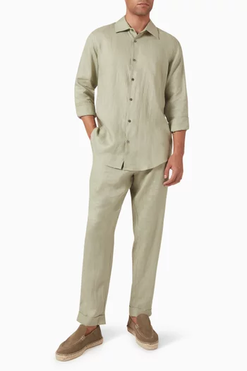 Trousers in Linen