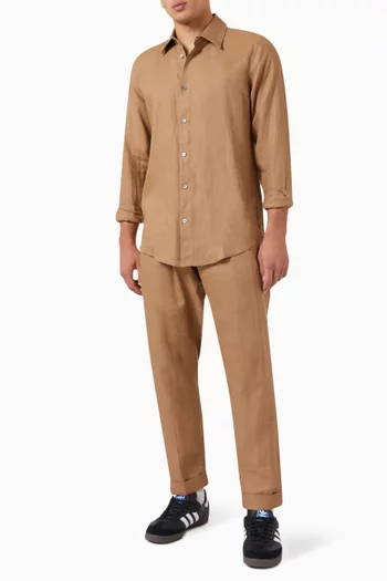 Trousers in Linen
