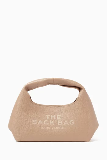 The Mini Sack Top-handle Bag in Leather