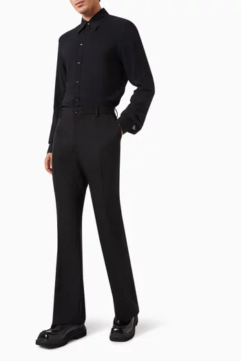 Flared Pants in Wool