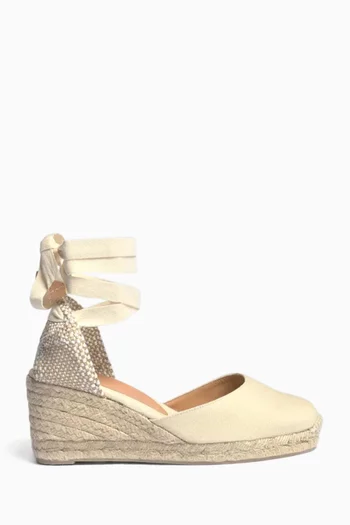 Carina 50 Espadrille Wedges in Canvas