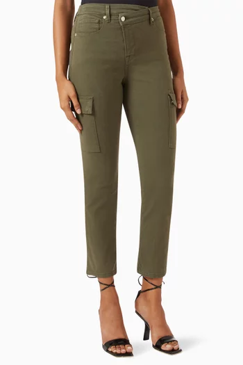 Good Army Cuffed Cargo Pants in Stretch-cotton