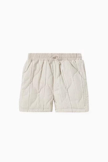 Micah Quilted Shorts in Cotton-blend