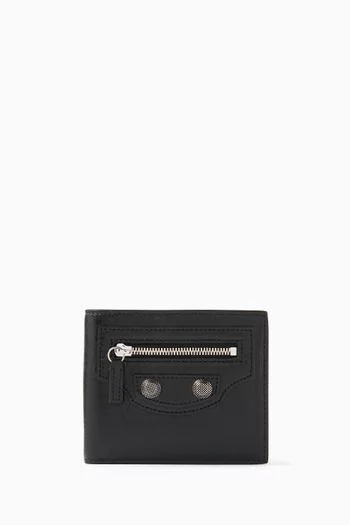 Le Cagole Bi-fold Square Wallet in Leather