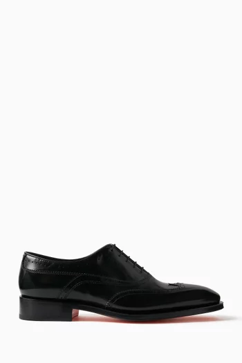 Eric Oxford Shoes in Polished Leather