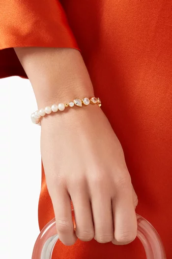 Glitch Bracelet in 14kt Yellow Gold