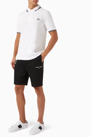 Twin Tipped Polo Shirt in Cotton Piqué