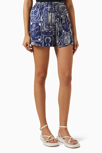 Mer Relaxed Shorts in Silk