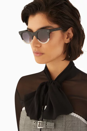 Glow Cat-eye Sunglasses in Acetate