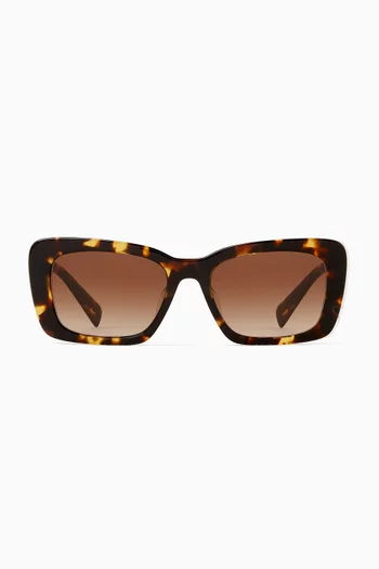Rectangular Sunglasses in Acetate