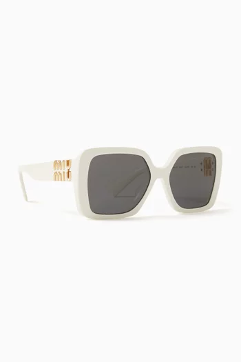 Oversized Sunglasses in Acetate