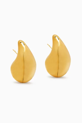 Small Drop Earrings in 18kt Gold-plated Sterling Silver