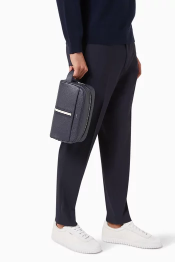 RBN Washbag in Grained Leather