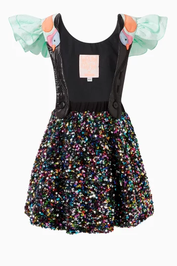 Turtle Dove Konfetti Dress in Polyester