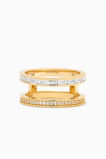 Bianca Ring in 18kt Gold-plated Sterling SIlver