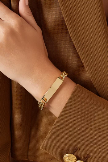 Rediscovered 1990s Vintage Curb-chain Bracelet