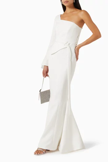 Peplum Maxi Dress