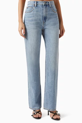 Mid-rise Straight-leg Jeans in Denim