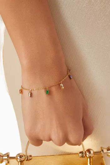 Kiara Charm Bracelet in 18kt Gold-plated Stainless Steel