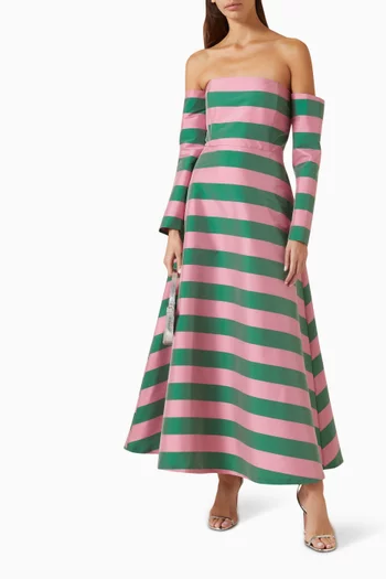 Edie Maxi Dress in Taffeta