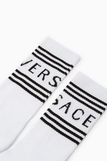 90s Vintage Socks in Cotton-blend