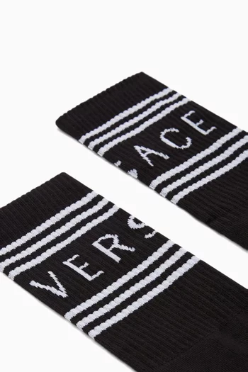 90s Vintage Socks in Cotton-blend