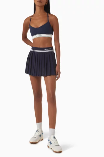 Abigail Pleated Skirt in Viscose-crepe
