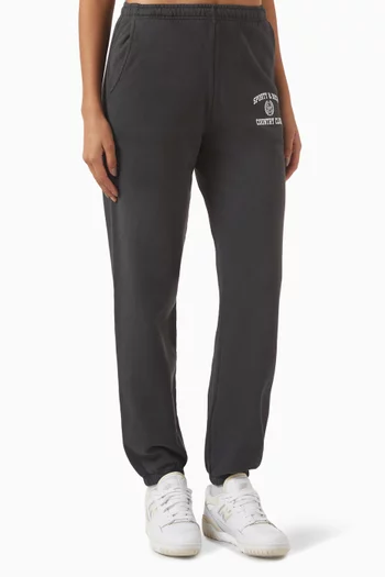 Varsity Crest Sweatpants in Cotton