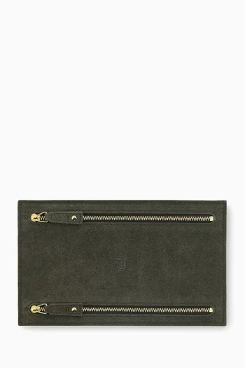 Currency Wallet in Suede