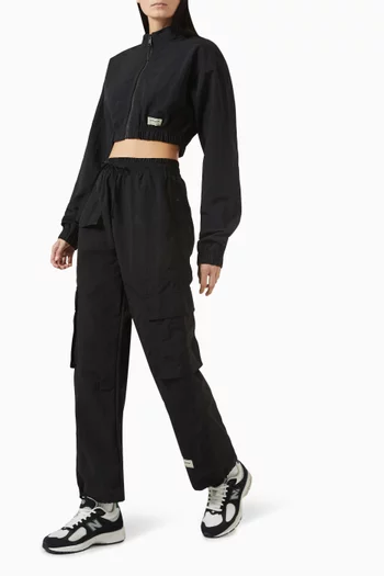 Cropped High-neck Jacket