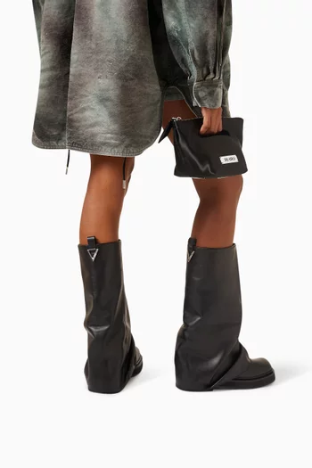 Robin Combat Boots in Calf Leather