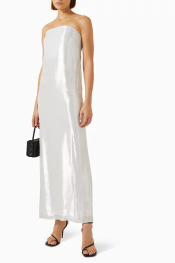Casey Maxi Dress in Satin