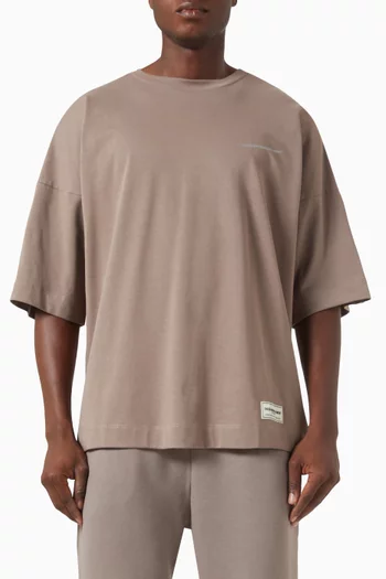 Super-oversized Reflective Exaggerated-sleeve T-Shirt in COTTONSEY100©