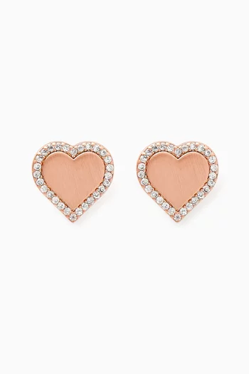 Take Heart Crystal Stud Earrings