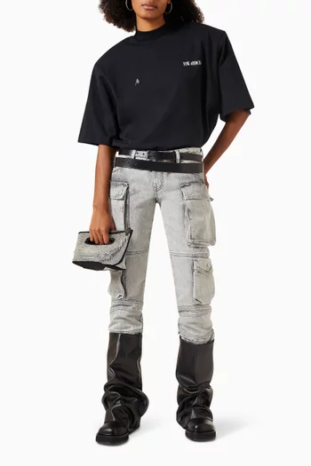 Essie Cargo Jeans in Denim