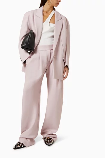 Oversized Tailored Blazer in Wool-blend