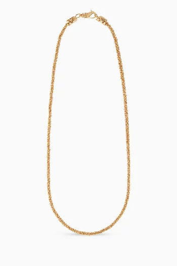 Margarita Twisted Chain Necklace in 24kt Gold-plated Sterling Silver