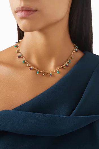 Tangerine Pearl Choker Necklace