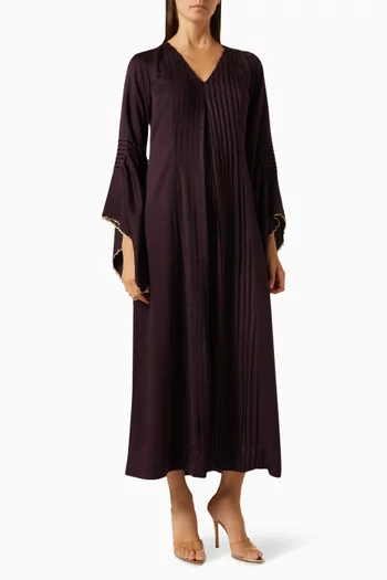 Scarf-sleeve Zari Maxi Dress
