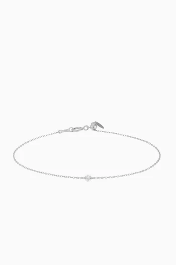 Danaé Diamond Bracelet in 18kt White Gold