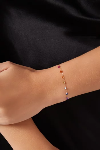 7 Chakras Bracelet in 18kt Gold