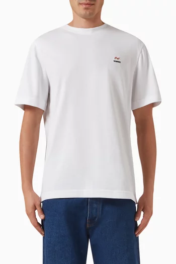 Embroidered T-shirt in Cotton