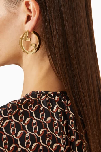 Blondie Hoop Earrings in Metal